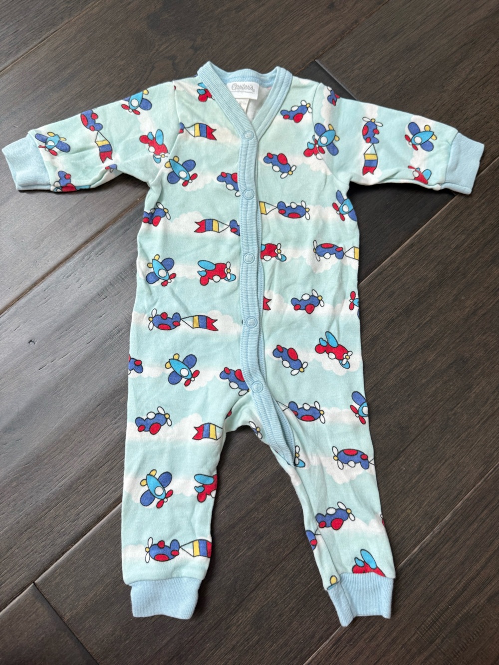 Vintage Carters airplane baby pajama 0-6 months